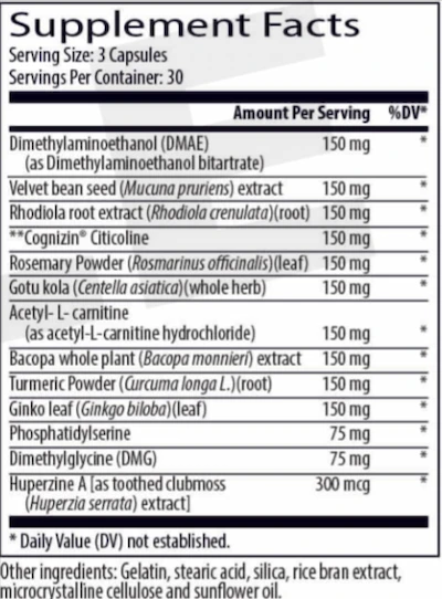 Brain C-13 Supplement Facts