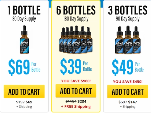 Java Brain pricing details